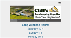 Desktop Screenshot of cliffslandscaping.com